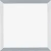 A square picture frame with a brushed aluminum and MDF finish. Produktbild-Vorschau
