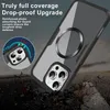 A phone case is shown in a dramatic, falling pose, with debris flying around it. Anteprima dell’immagine prodotto