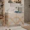 Badschrank für Wäsche Vicco Bruno Beige 80 x 64 cm mit 2 Produktbild-Vorschau 3