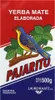 The image shows the front packaging of a Pajarito Yerba Mate product, featuring a colorful bird illustration and product details. Náhled obrázku produktu