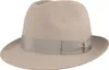 Borsalino edler Trilby Marengo aus Haarfilz mit Ripsband in grau