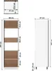 vidaXL Kühlumbauschrank Lyon Schwarz 60x57x207 cm Produktbild-Vorschau 8