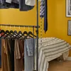 SoBuy Garderobenständer KLS03-SCH mit Jeans und Hemden in Schlafzimmer Náhled obrázku produktu