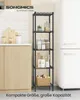 SONGMICS Standregal Metall, schmal, verstellbare Ablagen, Produktbild-Vorschau 2