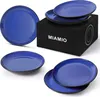 Assiettes Le Papillon Set de 6 20.5cm, Bleu Voir les images du produit 1