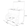 A technical drawing with dimensions of a shoe cabinet. Náhľad obrázku produktu