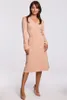 BeWear Midikleid für Frauen Moliong B162 beige XL Produktbild-Vorschau 1