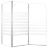 vidaXL Duschabtrennung 120x68x130 cm Hartglas Gestreift Produktbild-Vorschau 6