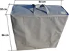 A gray fabric storage bag with dimensions indicated by lines and text. Náhled obrázku produktu