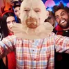 Starý muž Obličej kryt Halloween Latex pokrývka hlavy Náhled obrázku produktu 7