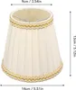 6ks malé stínítko Clip On Drum Lampshade Cloth pro lustr Náhled obrázku produktu 9