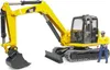 Bruder 02466 - Cat Minibagger mit Bauarbeiter Náhľad obrázku produktu 18