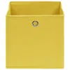 vidaXL Úložné boxy 10 ks. Žluté 32x32x32 cm Látkové Náhled obrázku produktu 2