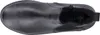 A top-down view of a black boot. Voir les images du produit