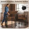 HOMCOM Scrivania da 80 cm pieghevole con ripiano, ideale Anteprima dell’immagine prodotto 6