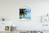 MuchoWow® Textilposter Palme - Tropisch - Wolken 120x120 cm Produktbild-Vorschau 2