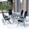 Zestaw mebli ogrodowych Outsunny - 7 elementów - aluminium Podgląd zdjęcia produktu 10