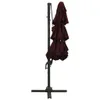 vidaXL Parasol avec mât en aluminium 4 couches rouge Voir les images du produit 3