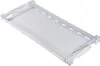 A clear plastic refrigerator drawer on a white background. Produktbild-Vorschau
