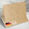 50 Tischkarten Blanko Kraftpapier, Rechteckig Braune DIY Produktbild-Vorschau 6
