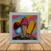 Eiscreme Rahmen Spardose aus Holz mit verschiedenen Produktbild-Vorschau 2