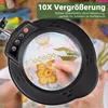 2-in-1 Lupenleuchte, 10-fache Lupe mit Licht und Ständer, 5 Produktbild-Vorschau 2