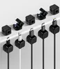 8 Stück Magnetischer Kabelhalter, Kabelclips, Verstellbarer Produktbild-Vorschau 1