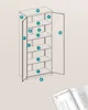 Diagram of a metal filing cabinet with parts labeled with letters. Náhled obrázku produktu