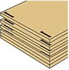 A stack of tan colored wooden boards with black fasteners. Produktbild-Vorschau
