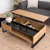Table basse « Azalea » en noir, MDF, acier - 110 x 35 x 60 Voir les images du produit 4