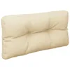 The Living Store Palettenkissen 2-tlg. Beige Stoff Produktbild-Vorschau 6