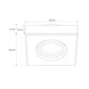 Glass Deckenstrahler Einbaustrahler CRYSTAL GRANDE BLACK Produktbild-Vorschau 5