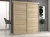 Šatní skříň 160 cm s posuvnými dveřmi RANNO 5 - dub sonoma Náhled obrázku produktu 2