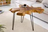 Einzigartiger Beistelltisch WILD 60cm Teakholz Massivholz Produktbild-Vorschau 2