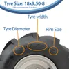 18x9.50-8 Open Centre P328 ATV Trailer Kit Wheels & Axles Voir les images du produit 5