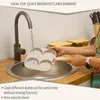 A person is rinsing a multi-cup frying pan under a faucet in a kitchen sink. Náhľad obrázku produktu