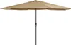 vidaXL Sonnenschirm mit Metall-Mast 390 cm Taupe Produktbild-Vorschau 7