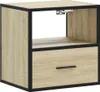 vidaXL Nástěnný noční stolek Sonoma dub 40x31x39,5 cm Náhled obrázku produktu 2