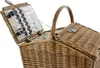 LUXUS Picknickkorb Weide 4 Personen – Porzellan Produktbild-Vorschau 15