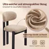 COLAMY 2er-Set Esszimmerstühle aus Chenille, schwarze Produktbild-Vorschau 7