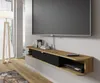 A modern living room with a wall-mounted TV and media console. Náhled obrázku produktu