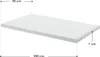 A white mattress topper with measurement indicators. Náhled obrázku produktu