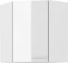 A white corner cabinet with two doors. Anteprima dell’immagine prodotto