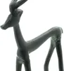 Dekofigur "Hirsch" aus Metall, matt schwarz, 39 cm hoch, Produktbild-Vorschau 4