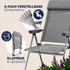 Casaria 2x Sedie da Giardino in Alluminio Pieghevoli Anteprima dell’immagine prodotto 4