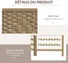 HOMCOM Paravent en bois 120 x 170 cm séparateur de pièce Voir les images du produit 6