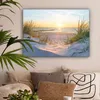 MuchoWow® - Leinwandbilder - Strand - Sonne - Düne - Gras - Produktbild-Vorschau 2