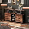 Comò INONEFT con 4 cassetti rivestiti in tessuto, mobile Anteprima dell’immagine prodotto 5