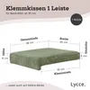 Coussin Lycce pour banc, fixation par pinces, 1 barre, Voir les images du produit 10
