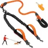 Reflexní dvojité vodítko pro psy (90 cm) – s 360° otočným Náhled obrázku produktu 1